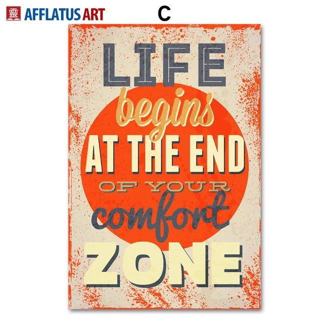 MOTIVATIONAL QUOTES: Typography Canvas Art Posters - Pimlico Prints