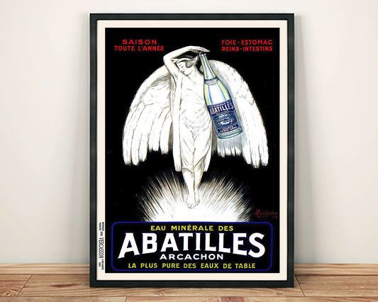 MINERAL WATER POSTER: Classic French Abatilles Advert