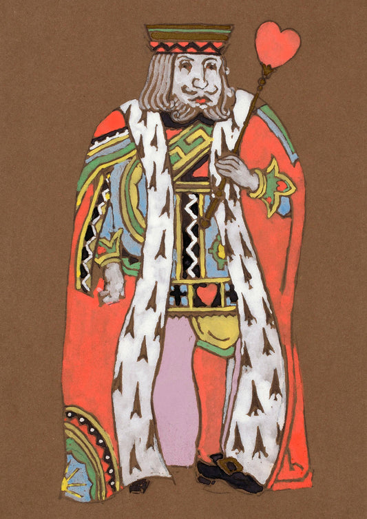 KING OF HEARTS PRINT: Costume Design Artwork for Alice in Wonderland - Pimlico Prints