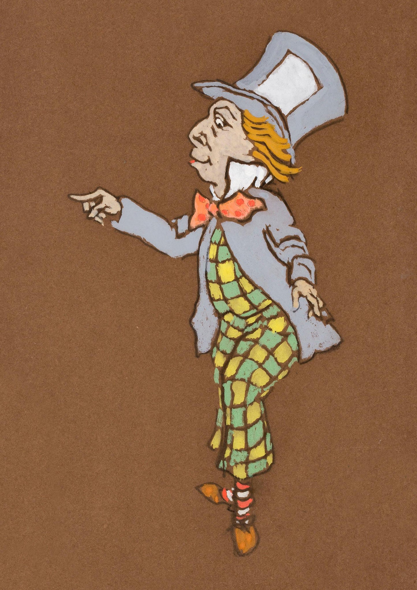 MAD HATTER PRINT: Costume Design Artwork for Alice in Wonderland - Pimlico Prints