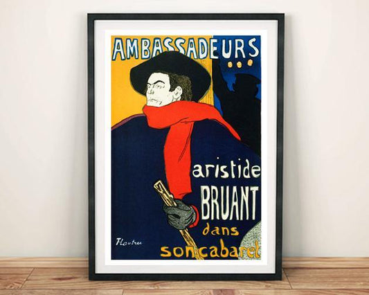 AMBASSADEURS POSTER: Vintage Toulouse-Lautrec Art Print - Pimlico Prints