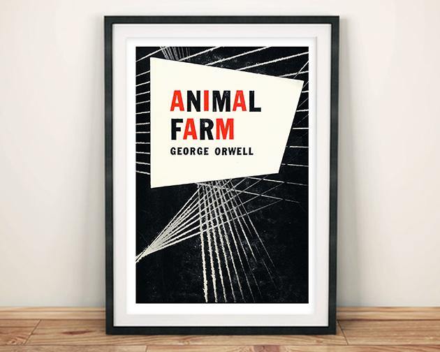 ANIMAL FARM POSTER: Vintage Book Cover Art Print - Pimlico Prints