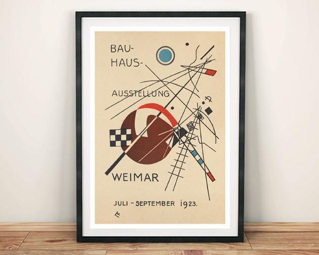 BAUHAUS EXHIBITION POSTER: Reproduction Gallery Poster - Pimlico Prints