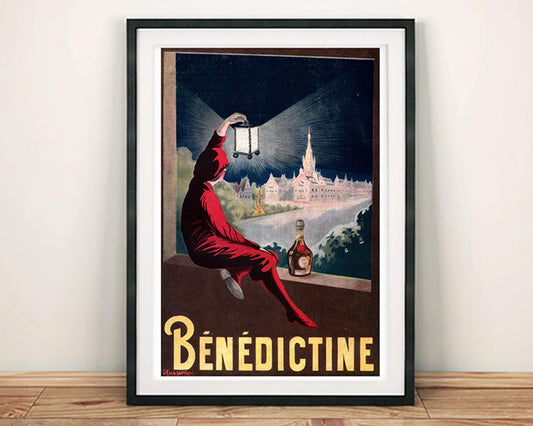 BENEDICTINE POSTER: Vintage French Drink Art Print - Pimlico Prints