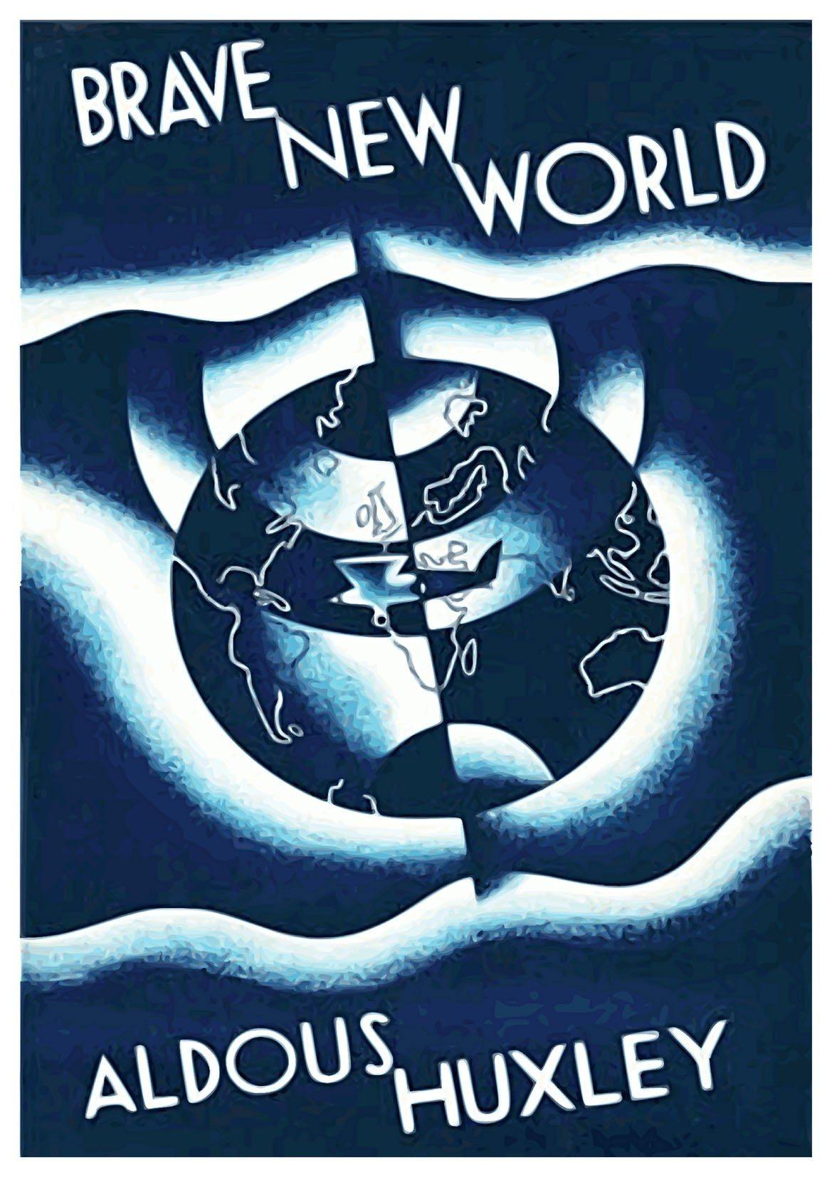 BRAVE NEW WORLD POSTER: Vintage Book Cover Art Print - Pimlico Prints