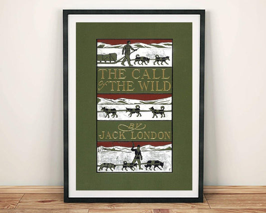CALL OF THE WILD PRINT: Vintage Jack London Book Cover Art Poster - Pimlico Prints