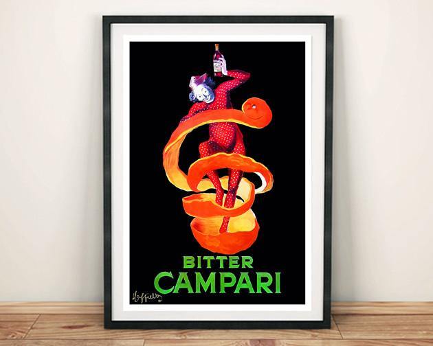 Bitter Poster BITTER CAMPARI POSTER: Vintage Orange Drink Print – Pimlico Prints
