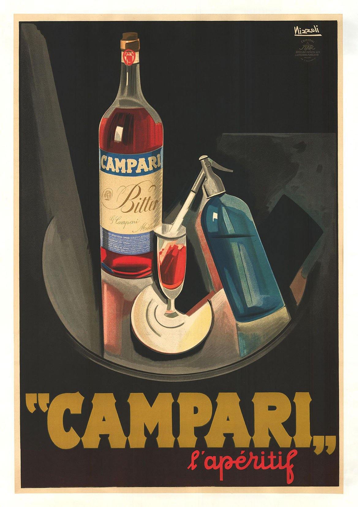 CAMPARI POSTER: L'Aperitif Drink Print - Pimlico Prints
