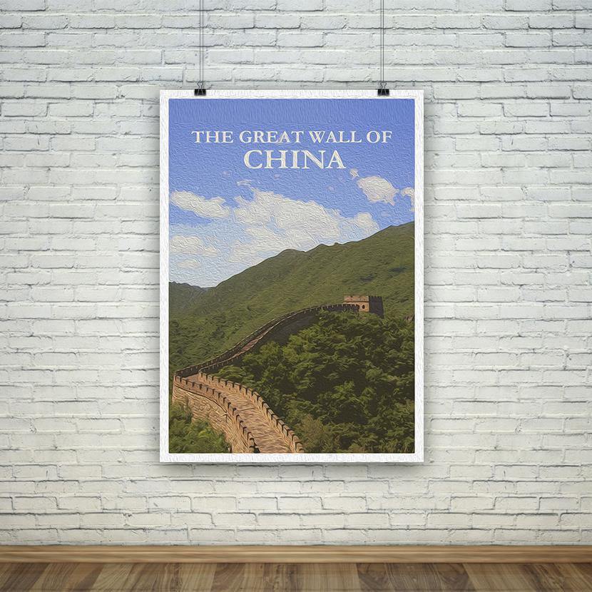 CHINA POSTER: Great Wall of China Print - Pimlico Prints