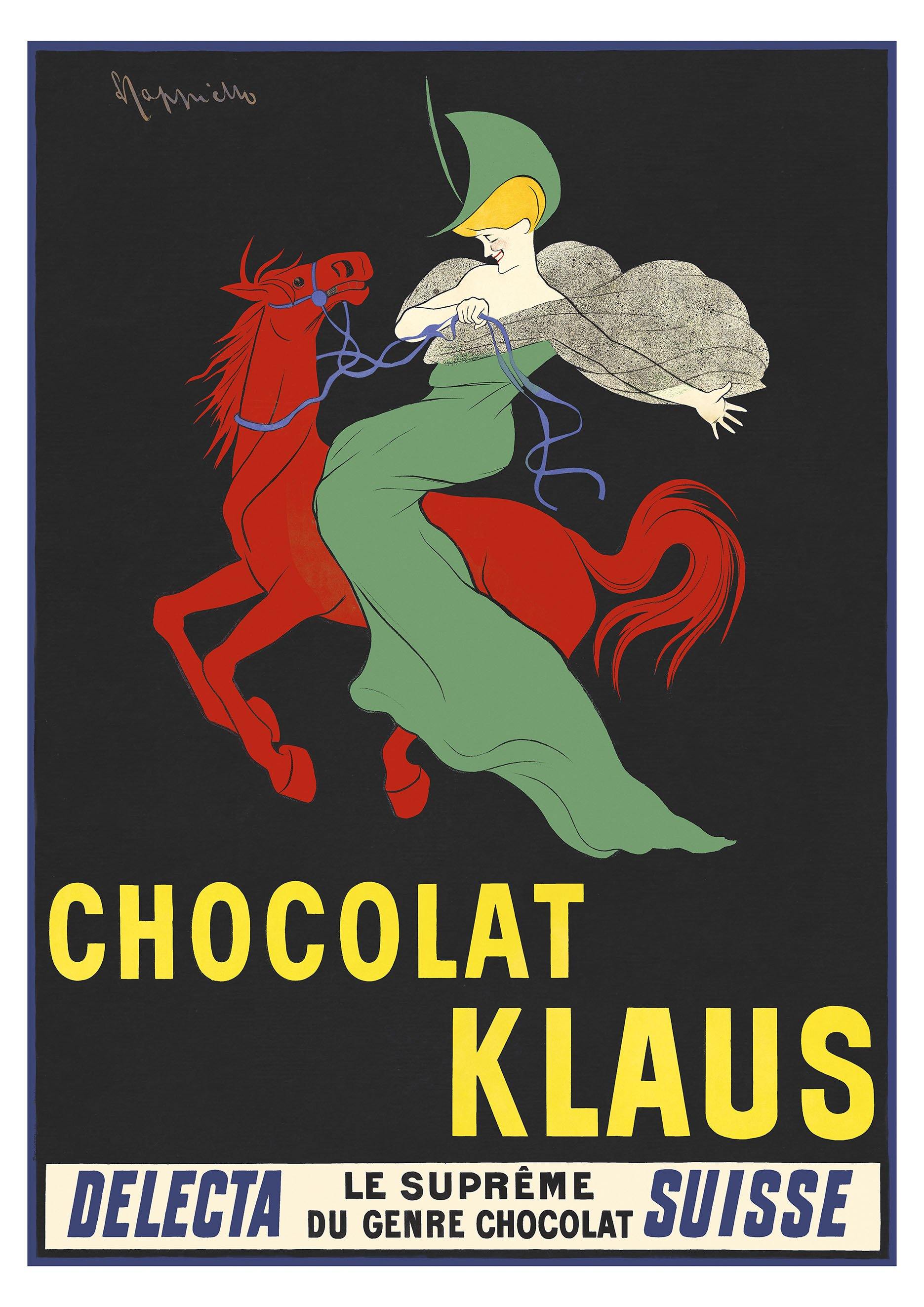 CHOCOLAT KLAUS POSTER: Vintage Chocolate Advertising Art Print - Pimlico Prints