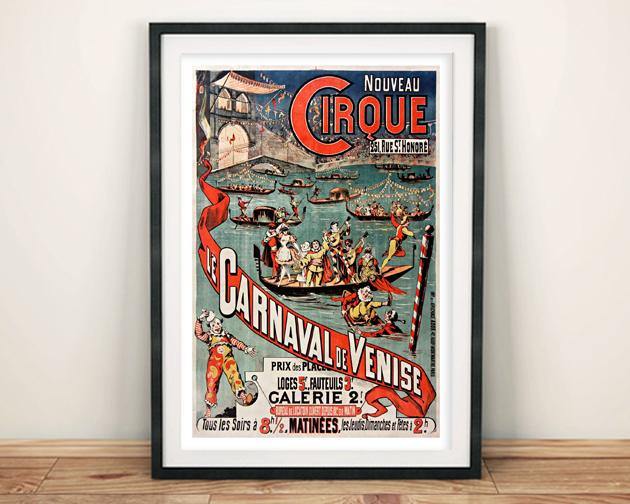 CIRCUS POSTER: Nouveau Cirque French Art Print - Pimlico Prints