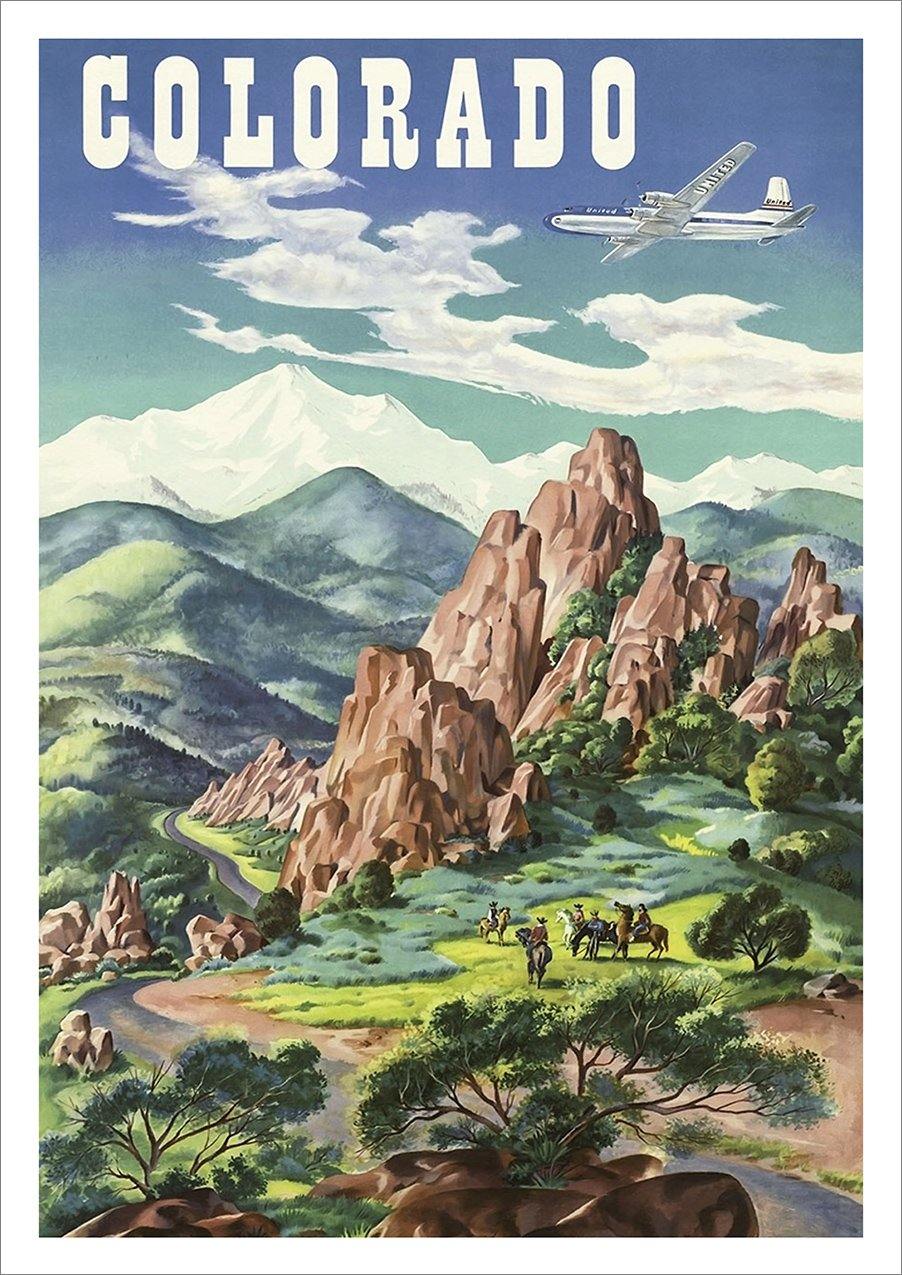 COLORADO POSTER: Vintage American Travel Advert Print - Pimlico Prints