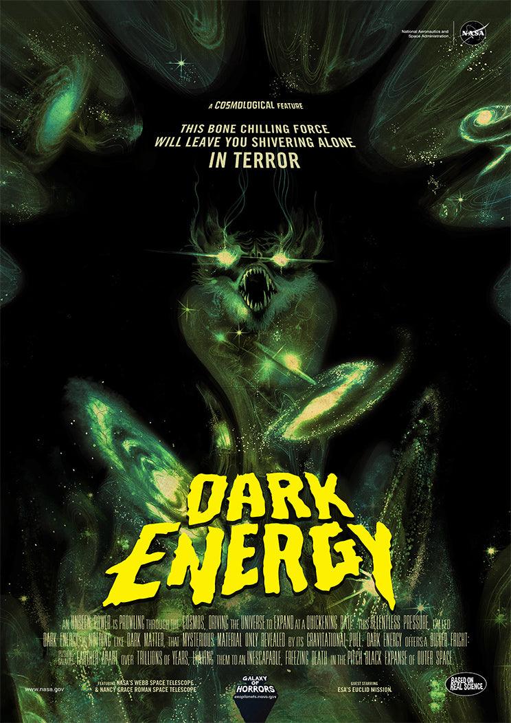 NASA POSTER: Dark Energy, Galaxy of Horrors Print - Pimlico Prints
