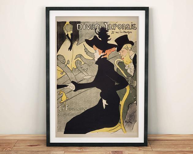 DIVAN JAPONAIS POSTER: Vintage Toulouse-Lautrec Art Print - Pimlico Prints