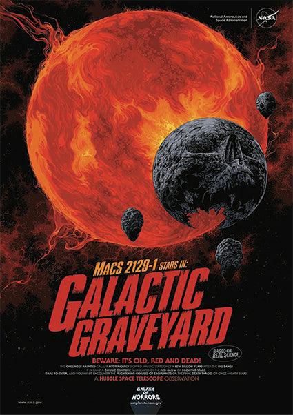 NASA POSTER: Galactic Graveyard, Galaxy of Horrors Print - Pimlico Prints