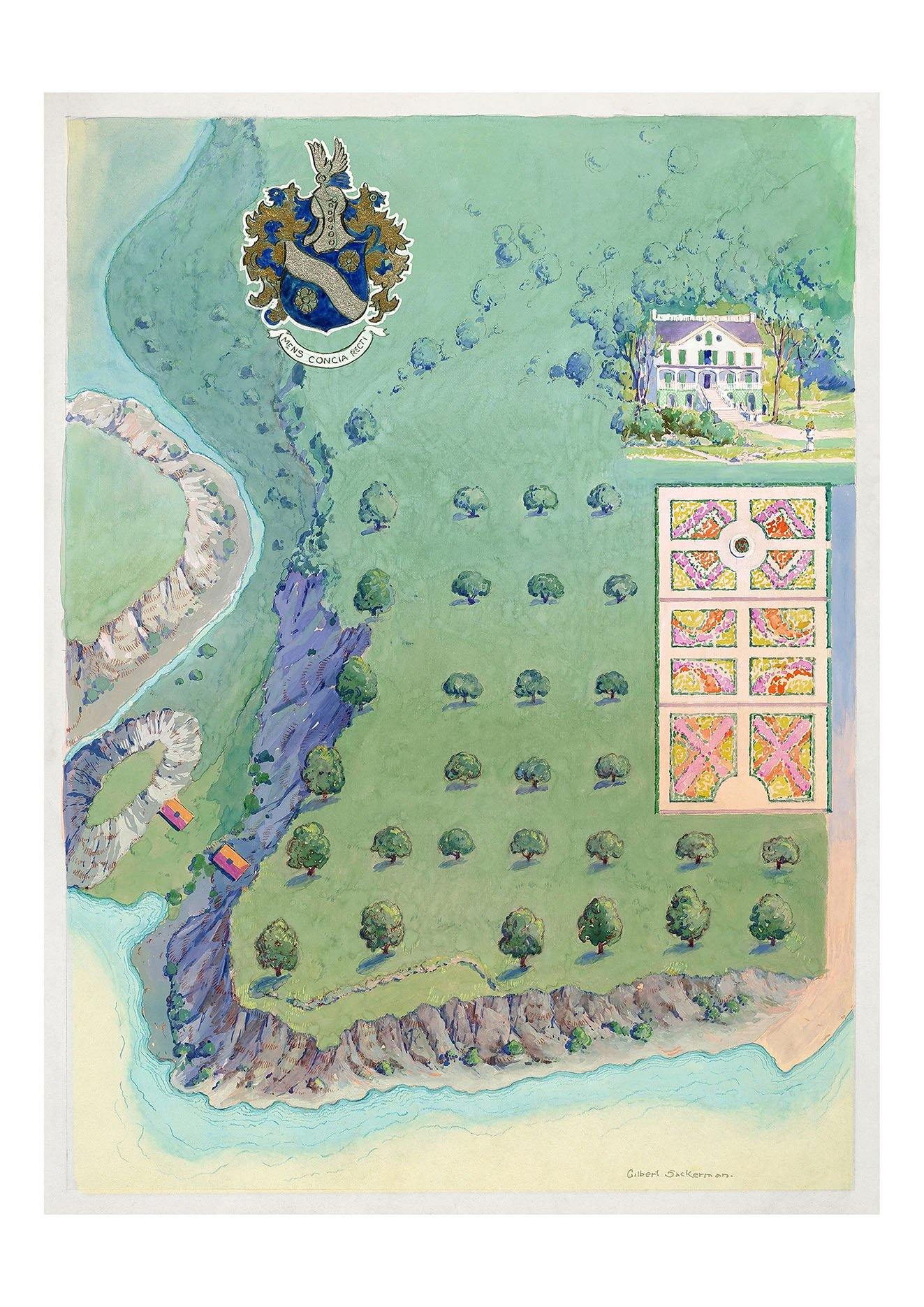 GARDEN MAP PRINTS: Aerial Illustrations of Botanical Gardens - Pimlico Prints