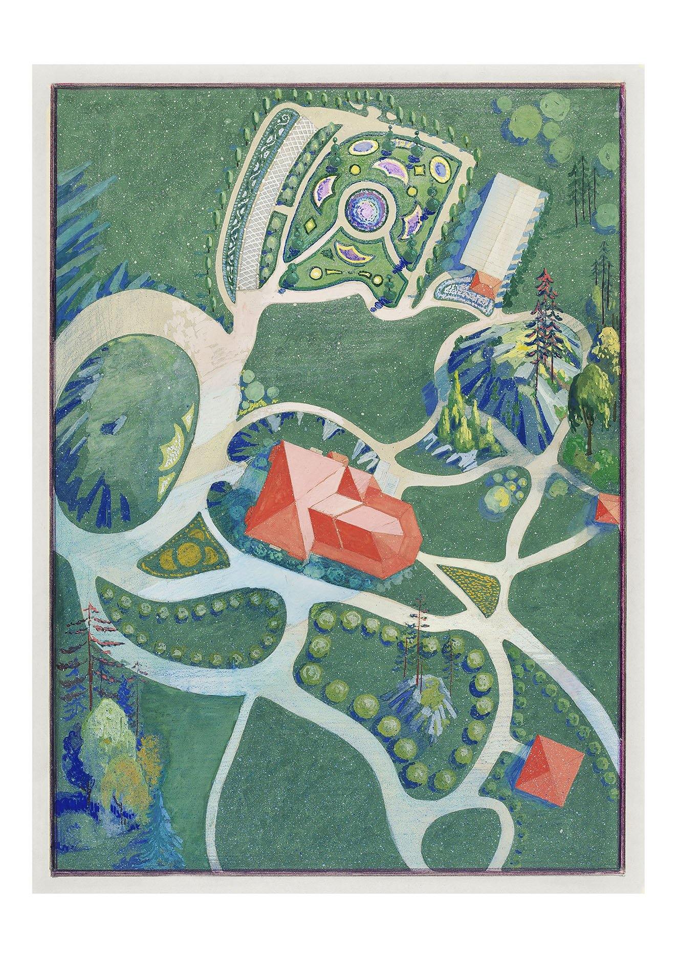GARDEN MAP PRINTS: Aerial Illustrations of Botanical Gardens - Pimlico Prints