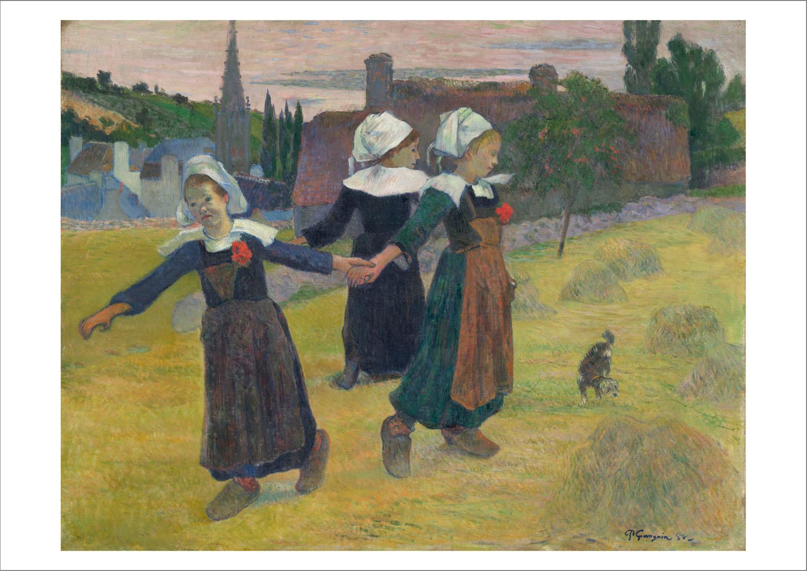 PAUL GAUGUIN: Breton Girls Dancing, Fine Art Print - Pimlico Prints