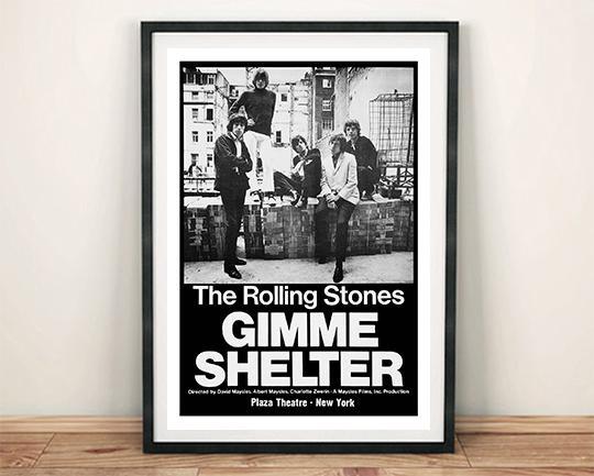 ROLLING STONES POSTER: Gimme Shelter Movie Art Print - Pimlico Prints