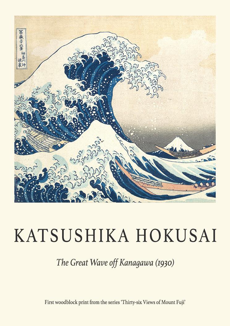 KATSUSHIKA HOKUSAI: The Great Wave off Kanagawa, Fine Art Print - Pimlico Prints