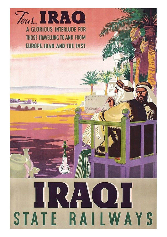 IRAQ POSTER: Vintage Middle East Travel Print - Pimlico Prints