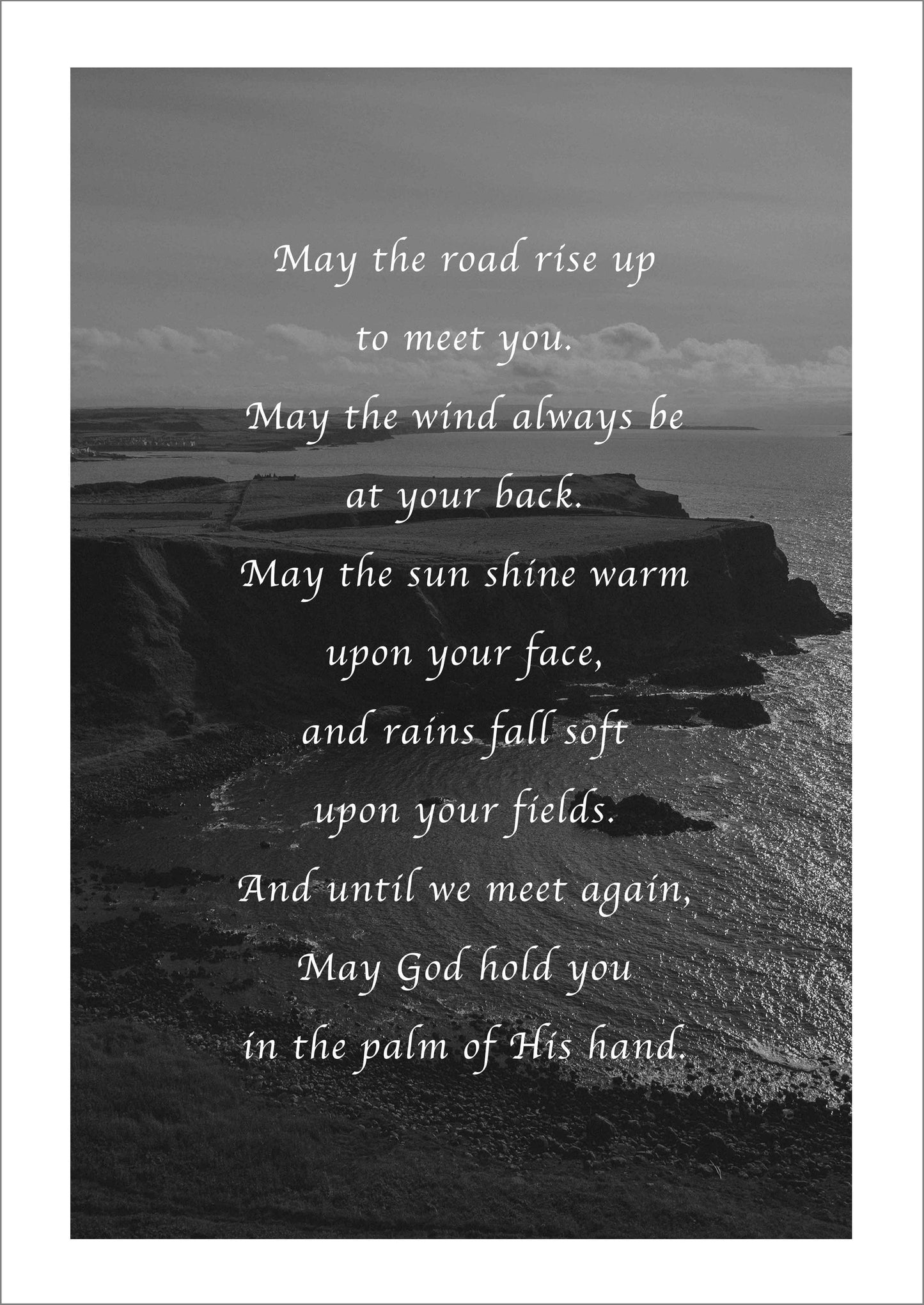 IRISH BLESSING PRINT: 'May the Road Rise Up to Meet You' Artwork - Pimlico Prints