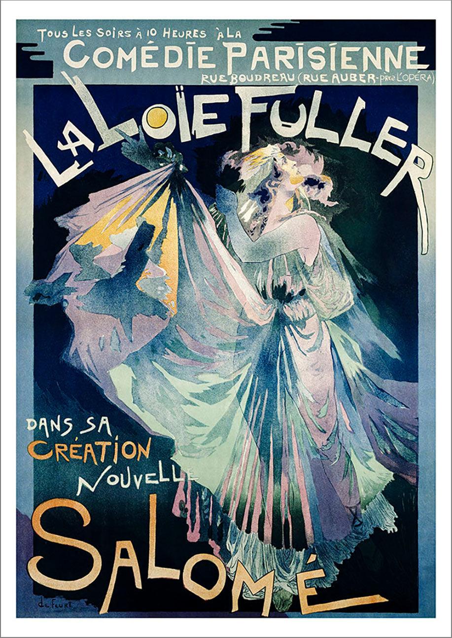 SALOME POSTER: Vintage La Loie Fuller Theatre Poster Print - Pimlico Prints