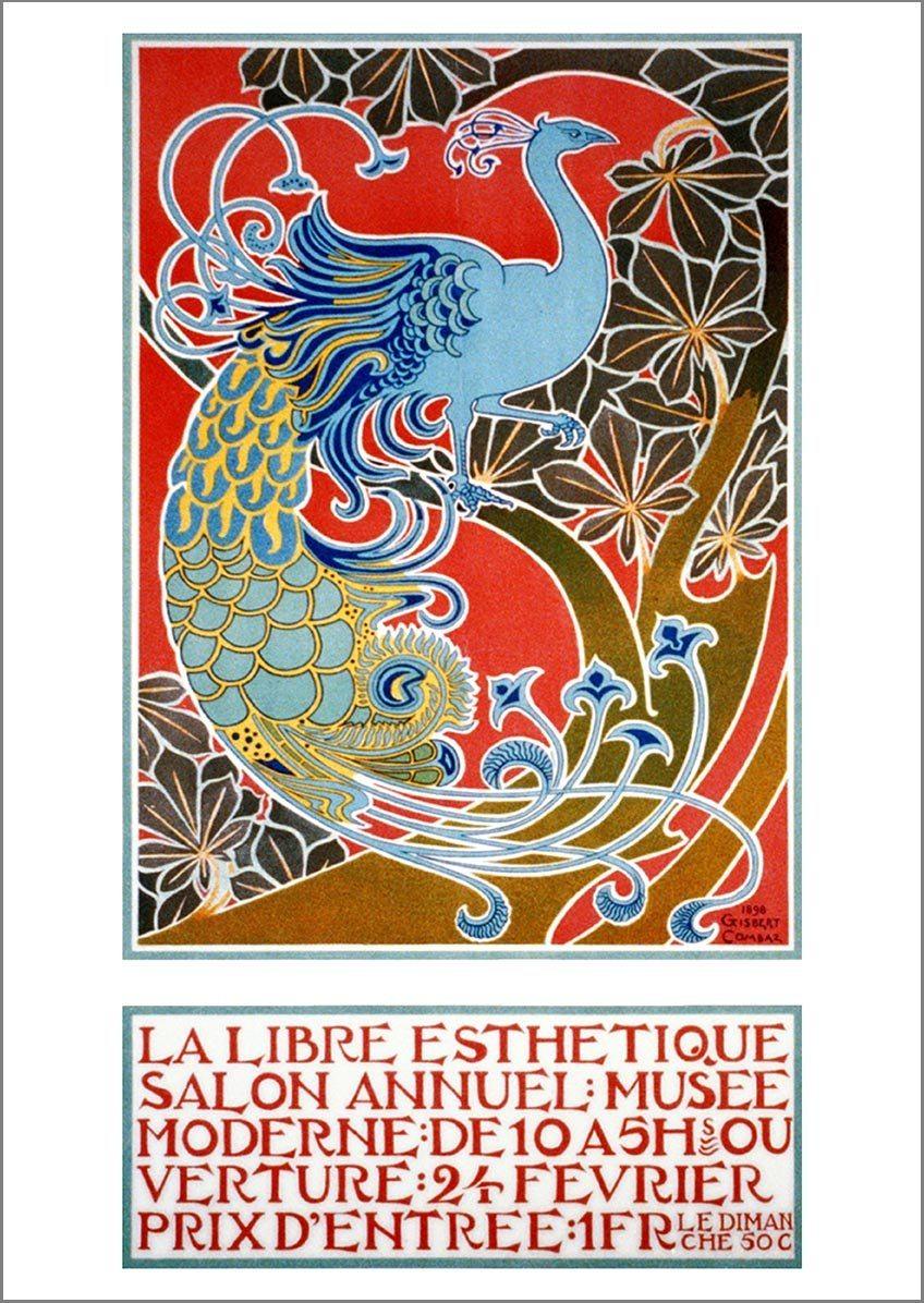 LIBRE ESTHETIQUE POSTER: Peacock Exhibition Print - Pimlico Prints