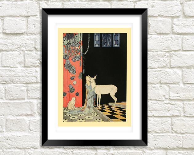 LAMB ART PRINT: Vintage Virginia Sterret Illustration - Pimlico Prints