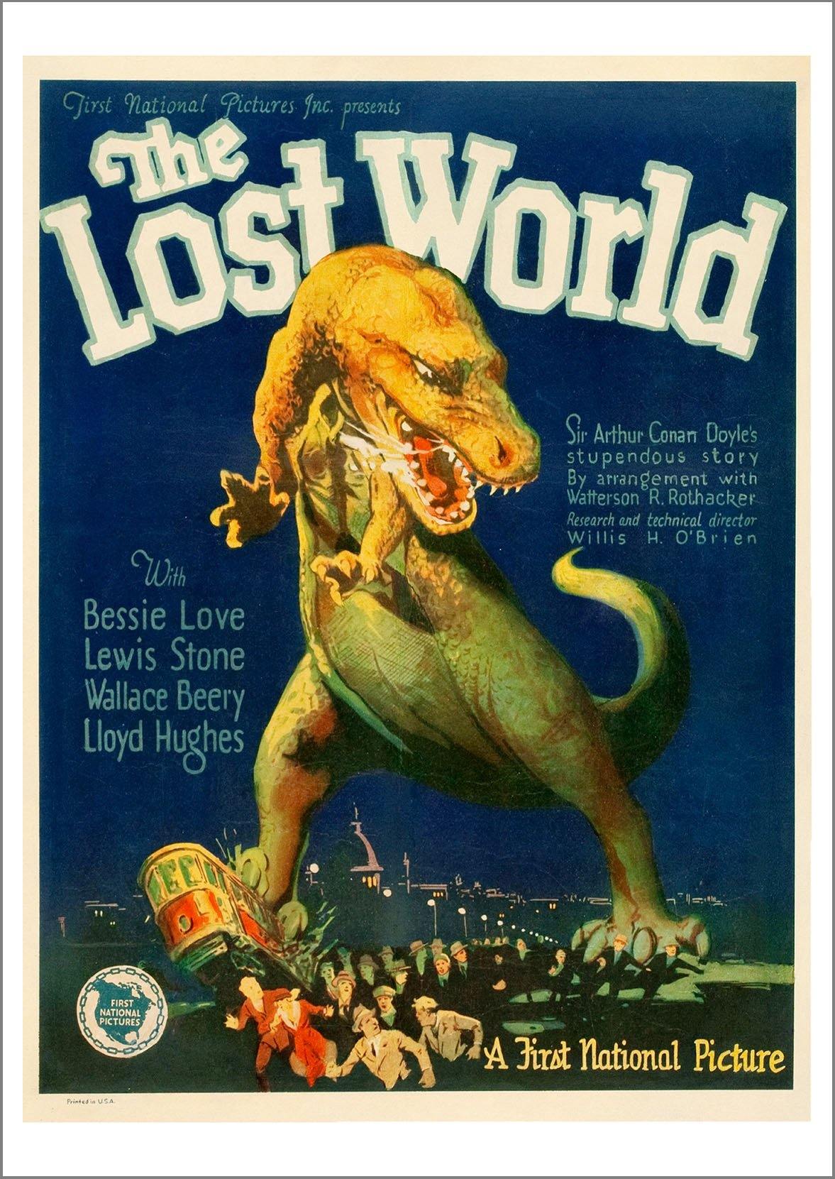 LOST WORLD POSTER: Old Movie Poster Print - Pimlico Prints