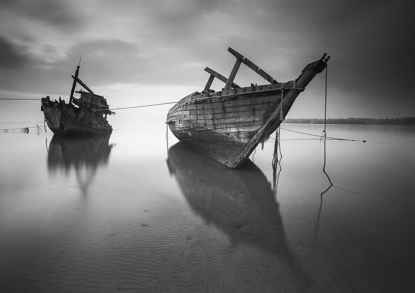 LOW TIDE: Black and White Photography Print - Pimlico Prints