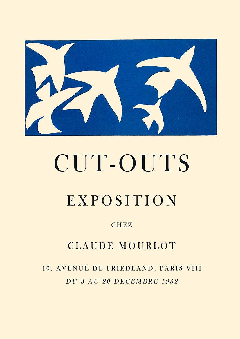 CUT OUTS POSTER: Henri Matisse Style Exhibition Print - Pimlico Prints