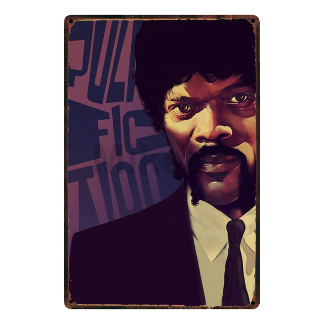 PULP FICTION ART: Tarantino Metal Wall Hanging Prints - Pimlico Prints