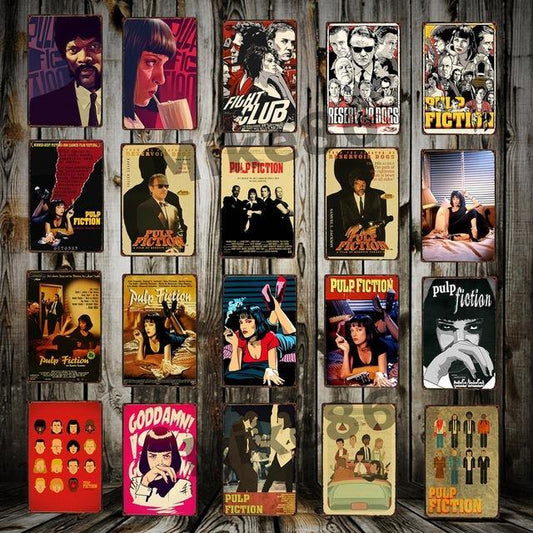 PULP FICTION ART: Tarantino Metal Wall Hanging Prints - Pimlico Prints