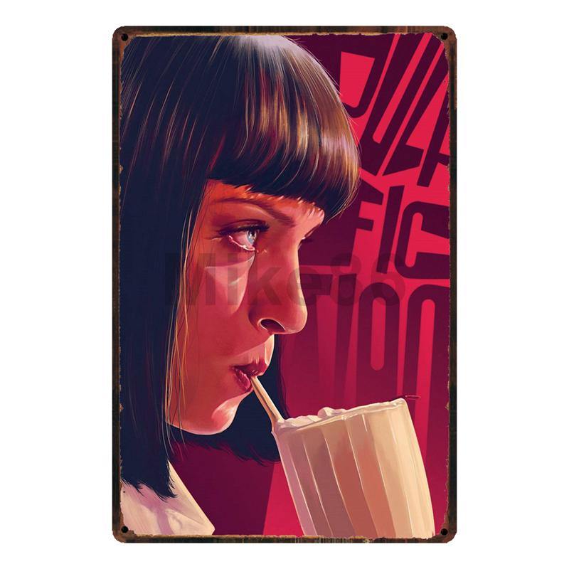 PULP FICTION ART: Tarantino Metal Wall Hanging Prints - Pimlico Prints