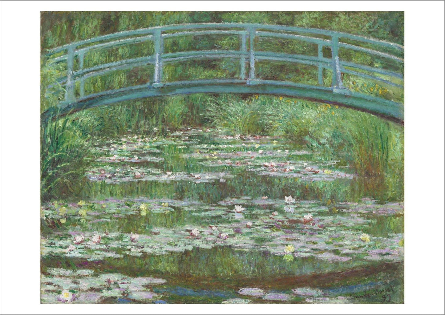 CLAUDE MONET: The Japanese Footbridge, Fine Art Print - Pimlico Prints