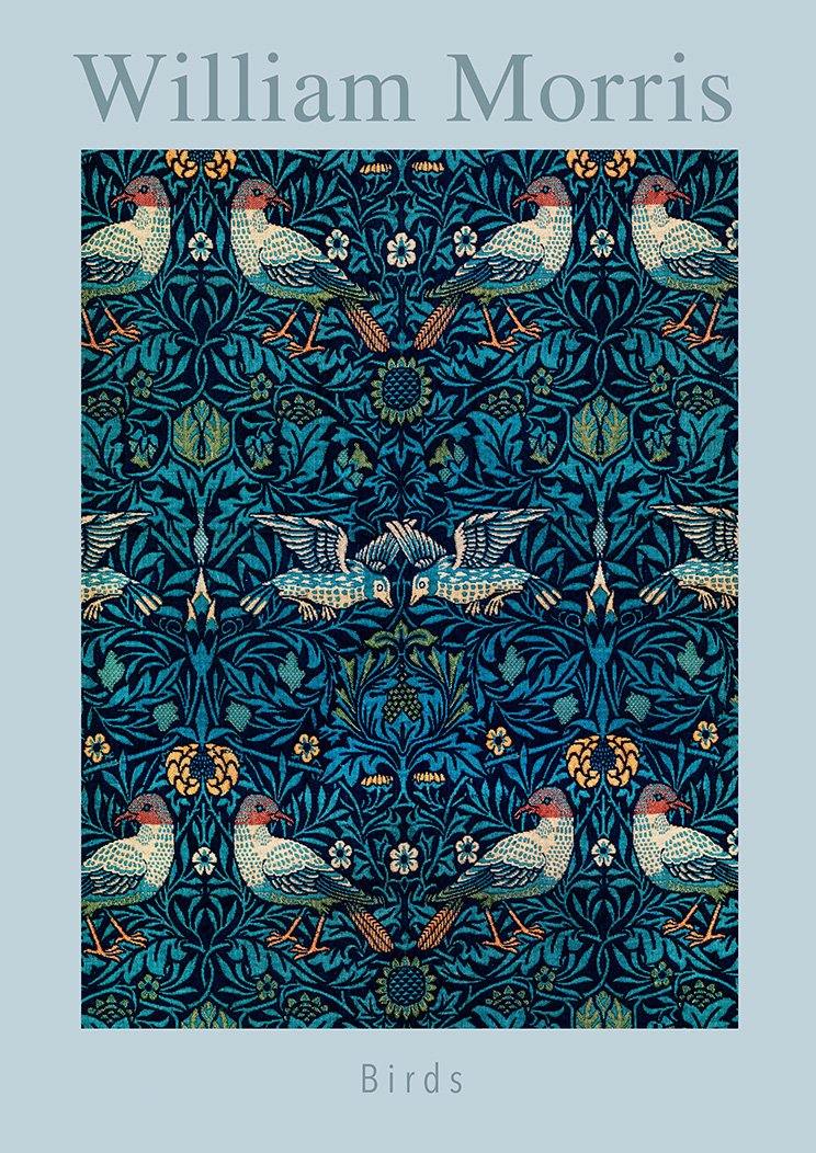 WILLIAM MORRIS ART PRINT: Birds Design Artwork - Pimlico Prints