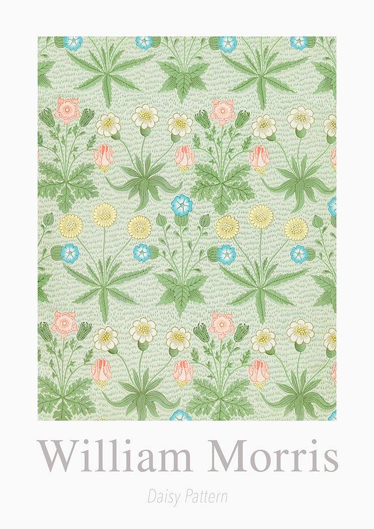 WILLIAM MORRIS ART PRINT: Daisy Pattern Design Artwork - Pimlico Prints