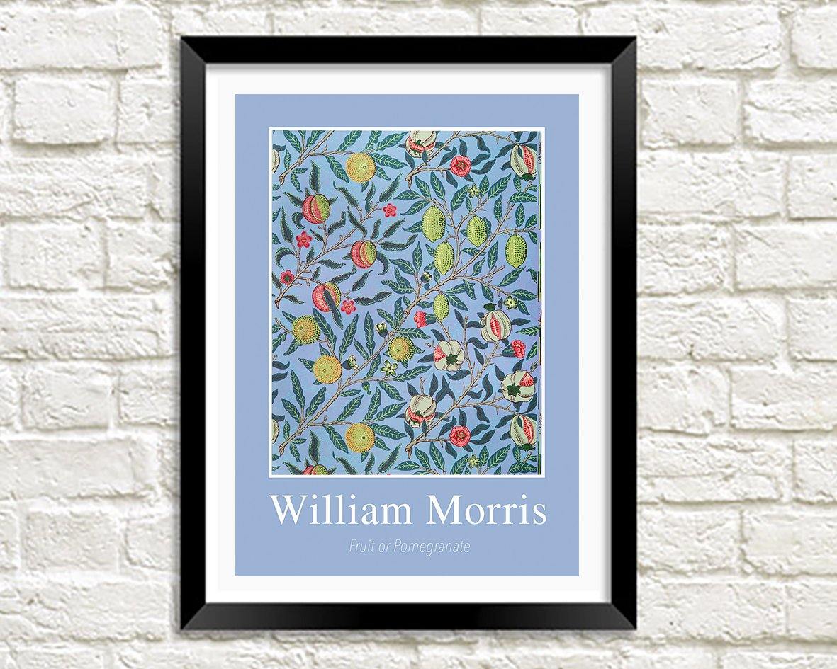 WILLIAM MORRIS ART PRINT: Fruit or Pomegranate Design Artwork - Pimlico Prints