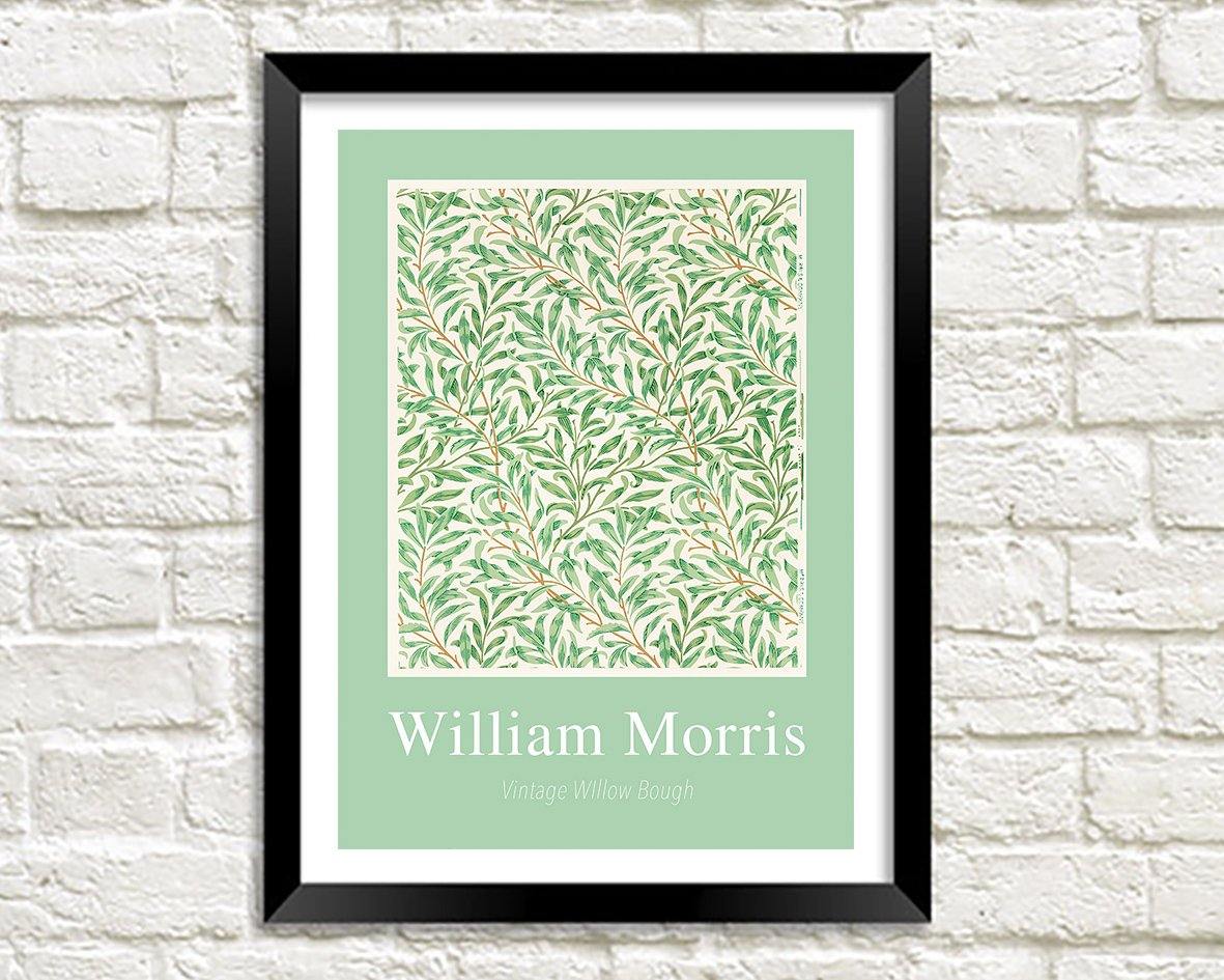 WILLIAM MORRIS ART PRINT: Vintage Willow Bough Pattern Design Artwork - Pimlico Prints