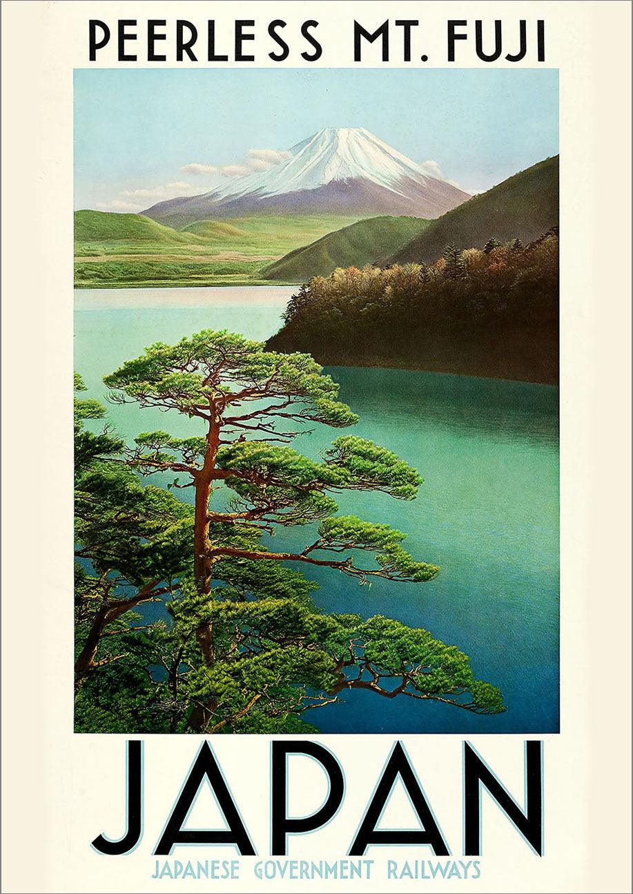 JAPAN RAIL POSTER: Mount Fuji Travel Print - Pimlico Prints