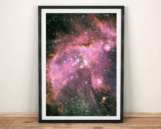 GALAXY PHOTO: NGC 346 Hubble Art Print - Pimlico Prints