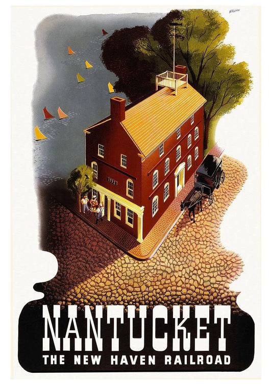 NANTUCKET TRAVEL POSTER: Vintage American Travel Advert - Pimlico Prints