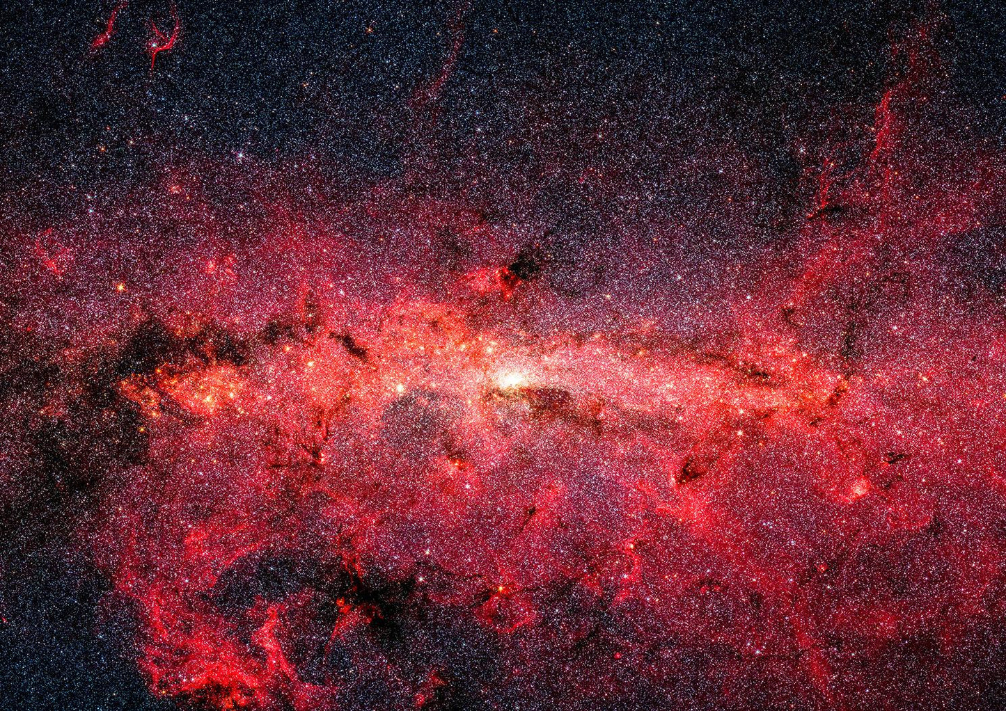 MILKY WAY POSTER: Red Galaxy of Stars Image by NASA - Pimlico Prints