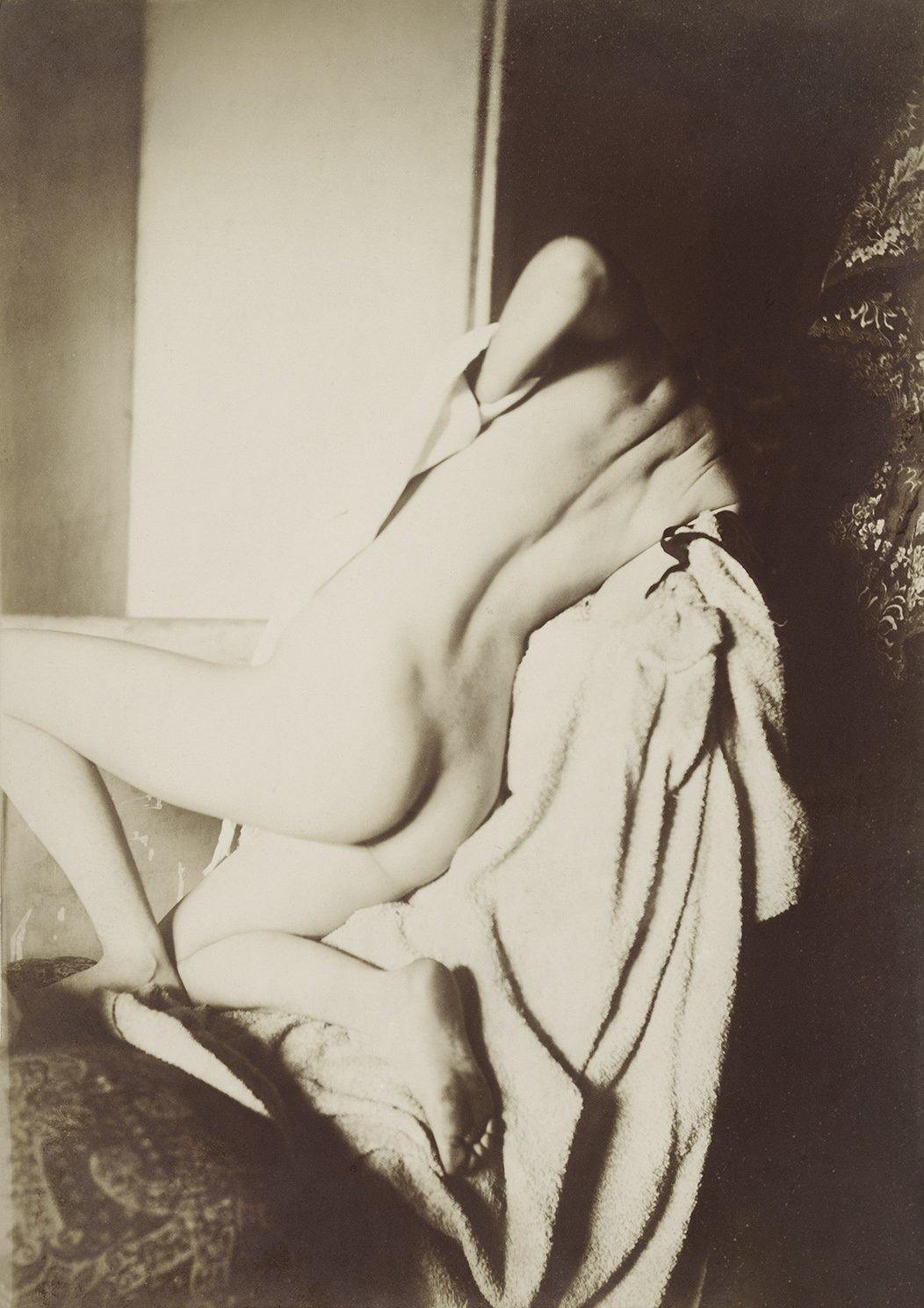 AFTER THE BATH PRINT: Nude Woman Vintage Photograph by Edgar Degas - Pimlico Prints