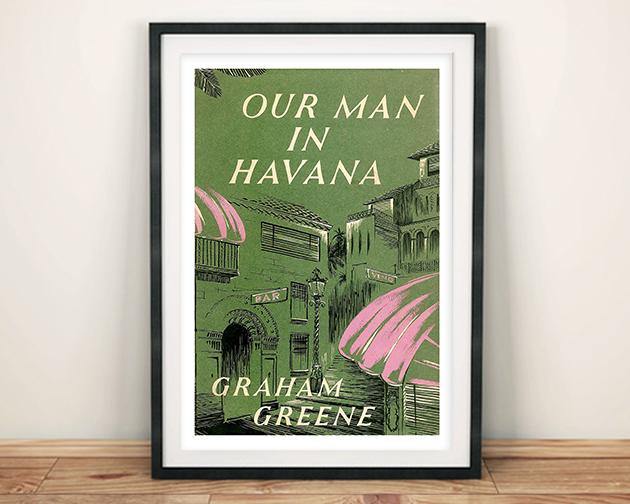 OUR MAN IN HAVANA POSTER: Vintage Book Cover Art Print - The Print Arcade