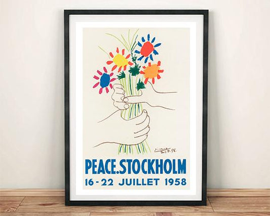 PEACE STOCKHOLM POSTER: Pablo Picasso Exhibition Print - The Print Arcade