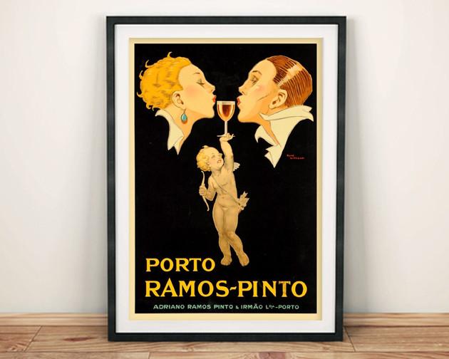 PORT POSTER: Vintage Ramos-Pinto Alcohol Art Print - The Print Arcade