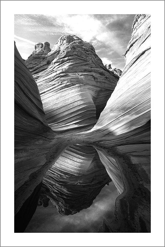 ROCK FORMATION 2: Black and White Photography Print - Pimlico Prints