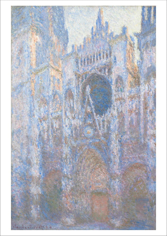 CLAUDE MONET: Rouen Cathedral, West Façade, Fine Art Print - Pimlico Prints